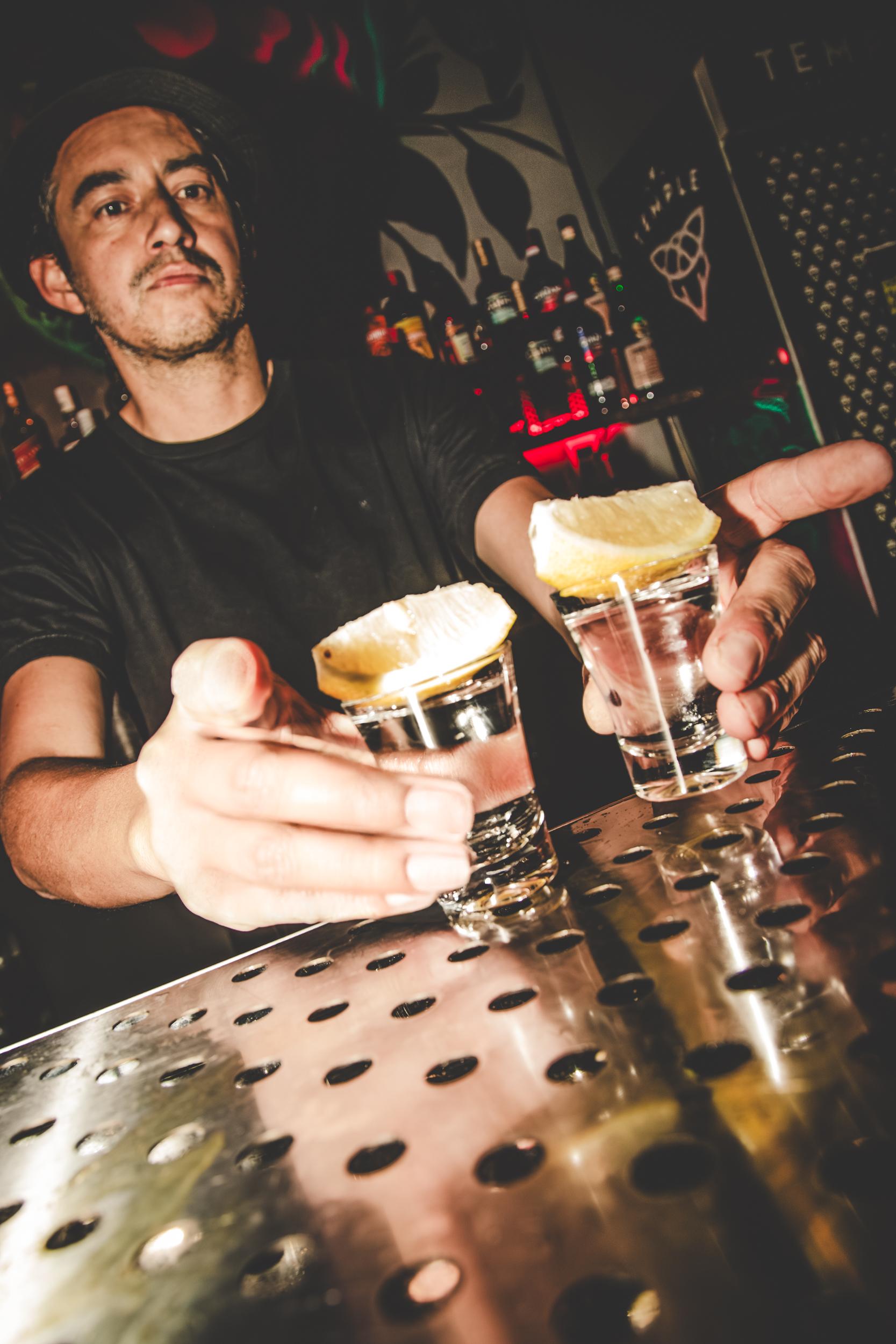 Tequila con limón